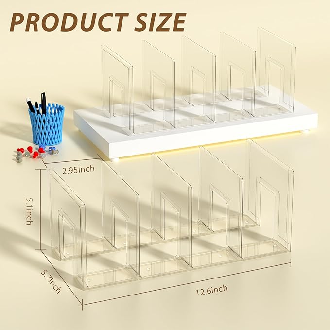 Acrylic Kids Shoe Rack - 4 Pack Clear Shoe Organizer for Toddlers & Children, Space-Saving Nursery Shoe Storage Shelf, Small Baby Shoes Display Rack for Closet/Entryway, for Desk File Book Organizer