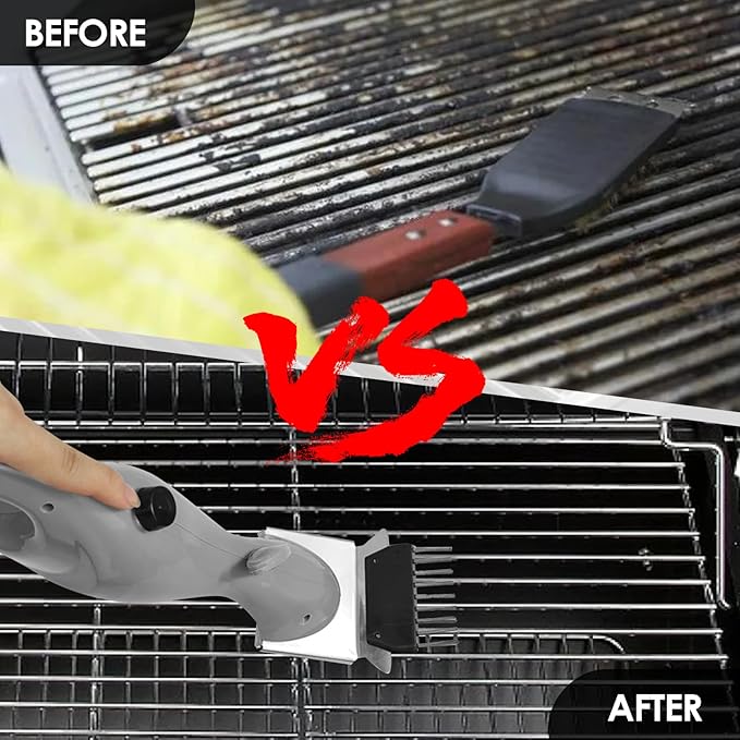 Grill Brush, Portable Steam Grill Brush, Grill Cleaner for Outdoor Grill, Stainless Steel Grill Cleaner Brush, Deep Cleansing Grill Bots for Cleaning Grill and Outdoor Bbqs