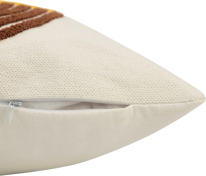 Merrycolor Abstract Boho Sun Throw Pillow Covers 18x18 Mid Century Modern Pillow Covers Boho Pillows Decorative Throw Pillow Case Minimalist Bohemian Aesthetic Pillow Covers for Bed Couch Home,1PC