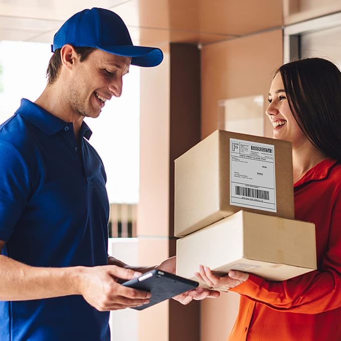 Shipping Labels 4"x6" Compatible with Dymo LabelWriter 4XL 1744907, 1755120, Thermal Postage Labels for All Thermal Label Printers, Permanent Adhesive, BPA Free, 220 Labels/Roll (2 Rolls)