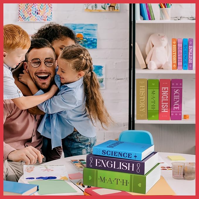 4 Sets Back to School Tables Centerpieces Honeycomb Apple and Paper Book Stack Sign First Day of School Table Centerpiece Back to School Decor for Home Classroom