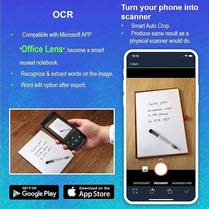 iNenya Portable White Board, 8.5 x 11 Inches, Small Dry Erase Board, Mini Portable whiteboard,Anti-Ghosting Surface, Smart Reusable Foldable for Kids Shool Students Office Home Travel (Black)