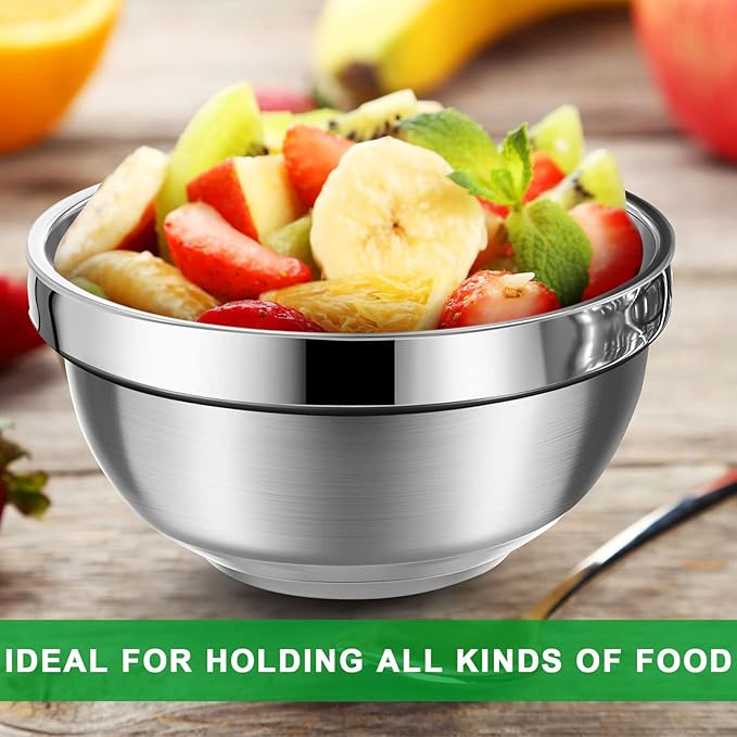 30 Pack 304 Stainless Steel Bowls Set 13oz Metal Double Walled Insulated Snack Mixing Lightweight Multipurpose Toddler Dinner Bowls for Ice Cream, Cereal, Snack