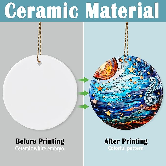 Christmas Ornament, Van Gogh Starry Night Ornament, Christmas Decorations for Tree, Heirloom Keepsake, Gift Idea