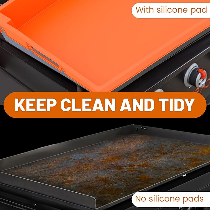 22 Inch Silicone Cover for Blackstone Griddle, Protective Mat for Outdoor Grill, Heavy Duty Food Grade Silicone Mat for BBQ, Blackstone Accessories, Protect Griddle