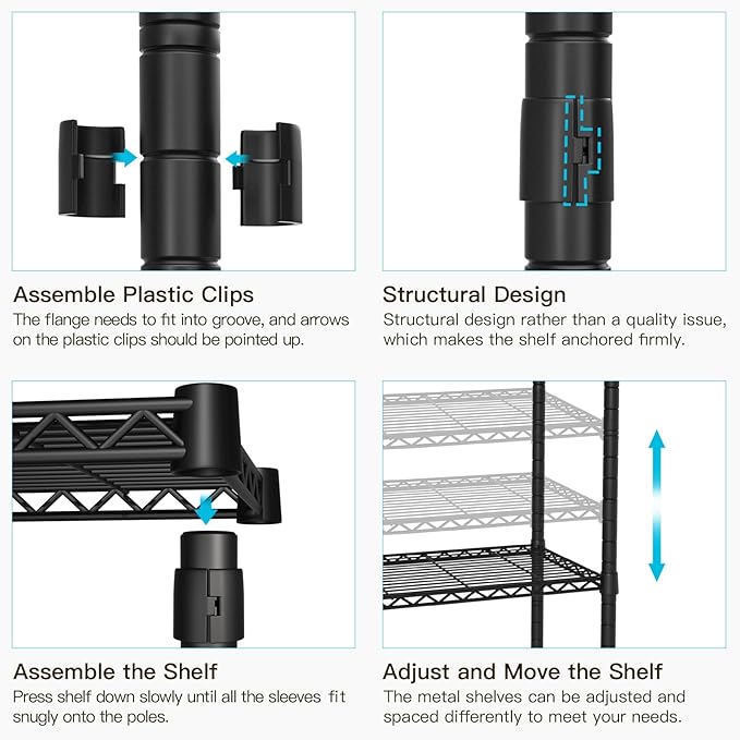 FUTASSI Black Clothing Rack with Black Cover, P1C Plus Rolling Closet with Wheels, Metal Garment Rack for Hanging Clothes, Clothing Storage Wardrobe, 46" W x 18.5" D x 80.7" H, Load 524 Pounds