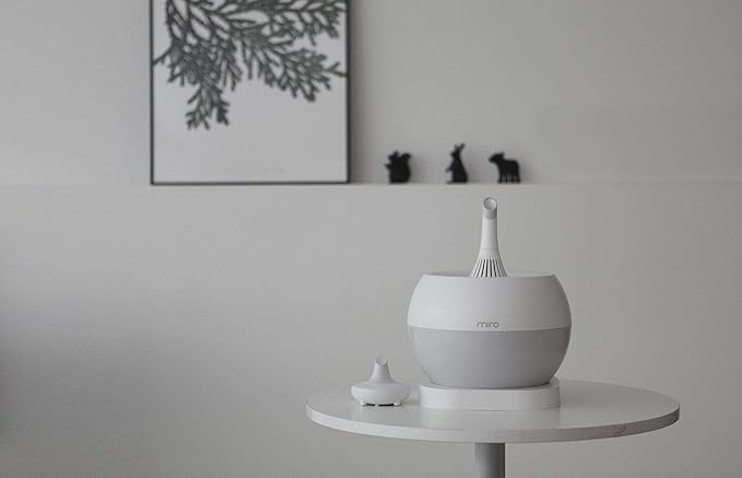 NR07G MIRO humidifier - Completely Washable Modular Humidifier, Easy to Clean, Easy to Use, Large room - Cool Mist, Sanitary, Top-fill Ultrasonic Humidifier with Whisper quiet and Powerful output