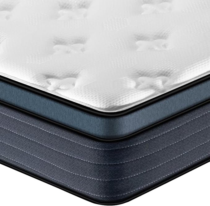 inight Twin Mattress 10 Inch, Hybrid Twin Size Mattress in A Box, Memory Foam and Individual Pocket Spring Mattress for Comfort Night and Pain Relief, Soft Breathable, Fiberglass Free, 180 Night Trial