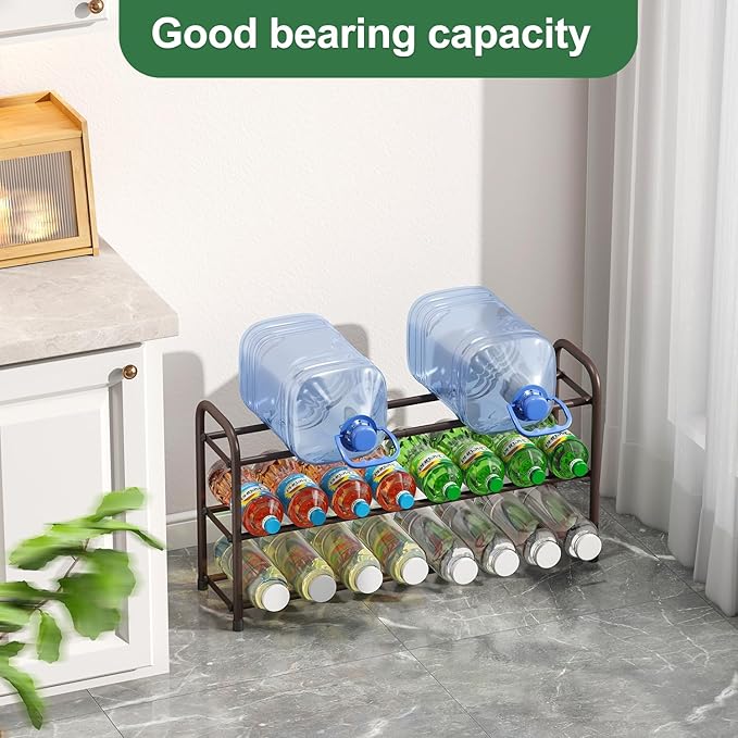 Expandable Shoe Rack for Closet, 3-Tier Shoe Organizer for Closet, Metal Adjustable Black Shoe Shelf Storage Organizer, Free Standing Shoe Rack for Entryway