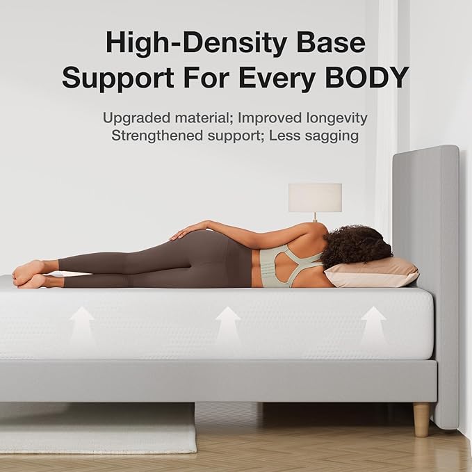 Novilla 12 inch Twin Memory Foam Mattress, Twin Size Gel Memory Foam Mattress for Cooling Night Sleep, Pressure Relief, CertiPUR-US Certified