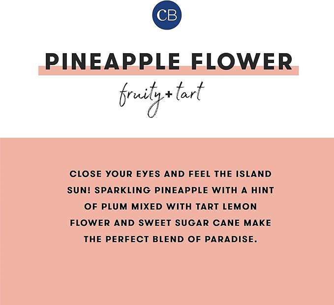 Capri Blue Pineapple Flower Scented Candles for Home - Mercury Iridescent Inverted Jar Candles - Housewarming Gifts for Women & Men - Long Burning Soy Wax Blend - Capri Blue Pineapple Flower (10 oz)
