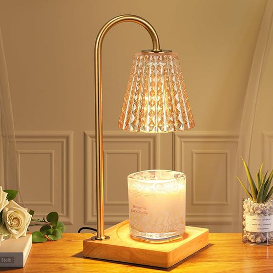 Hong-in Candle Warmer Lamp with Timer-Dimmable Candle Warmer, Birthday Gifts for Women,House Warming Gifts New Home Bedroom Decor,Wax Warmer for Scented Wax Jar Candles
