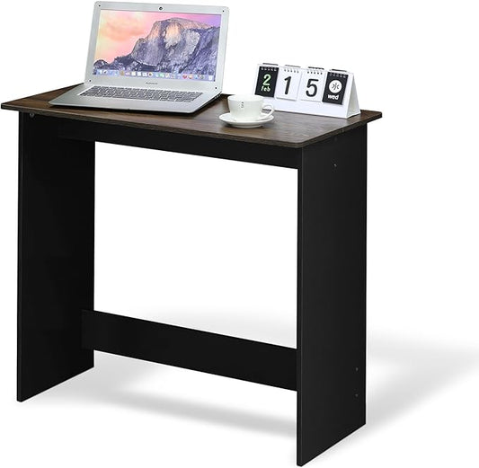 FURINNO Simplistic Study Table, Columbia Walnut