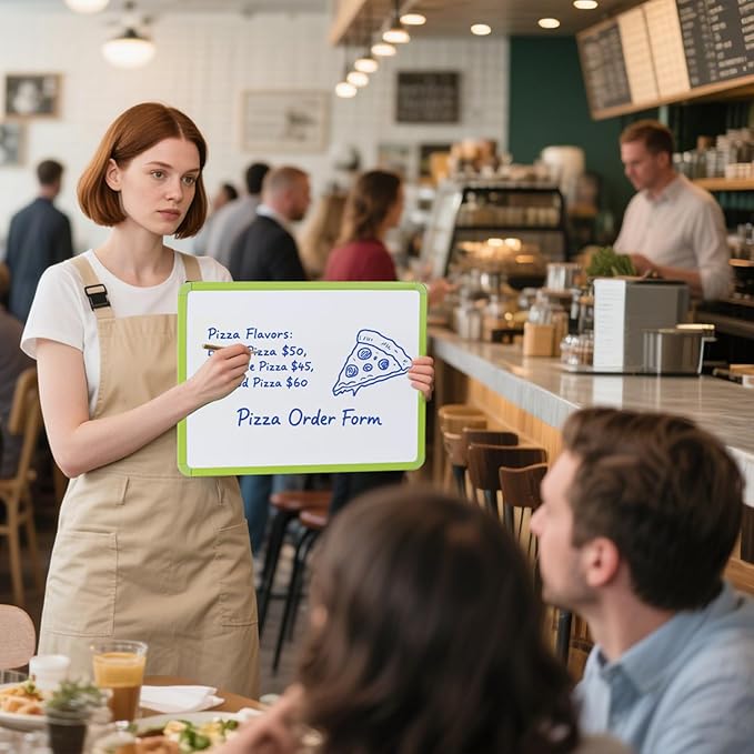 Portable whiteboards, Drawing Boards, and Writing Boards, 12"x16" Portable Modern Color Frame erasable Writing Boards, Suitable for to-do List Recording in Offices, Homes, and Schools (Green)