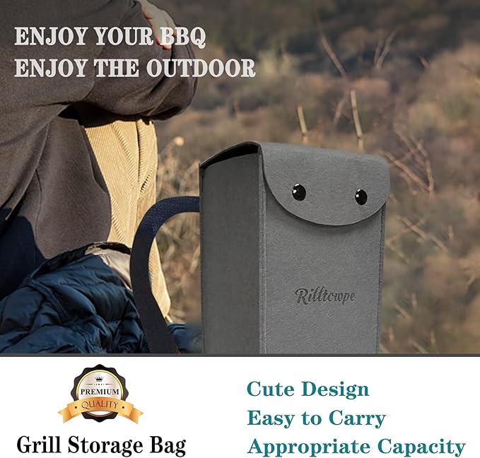 Grill tool bag，BBQ tool storage，Grilling Bags for Outdoor Grilling, Grill tool storage， BBQ tool bag， grill utensil storage,Foldable Grill Bag for Camping and Hiking BBQ.
