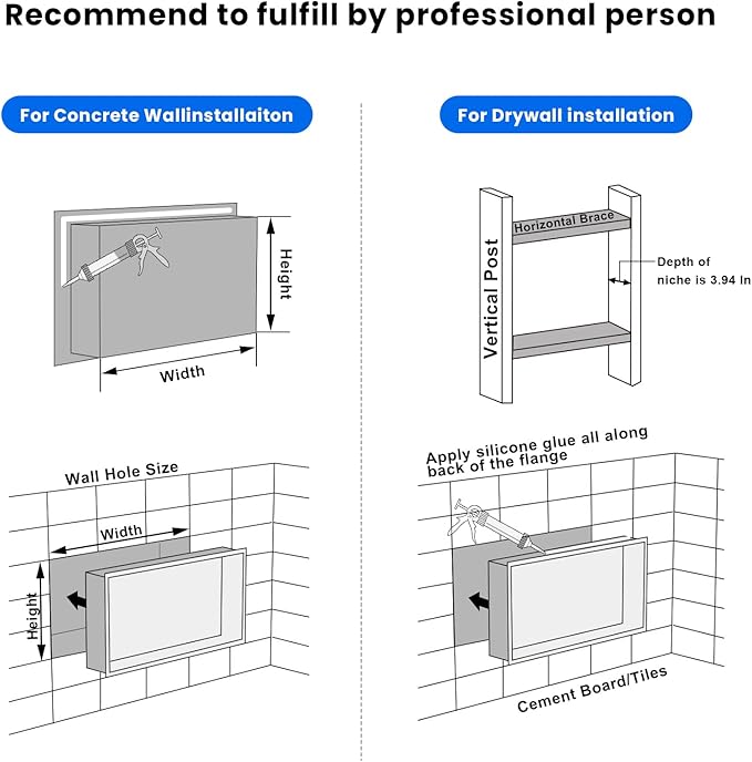 POPFLY 12"x18" 2-Tier Shower Niche Organizer, Stainless Steel Recessed Wall Shelf Inserts - No Tile Needed Double Shelves Bathroom Storage No Drill, Brushed Nickel