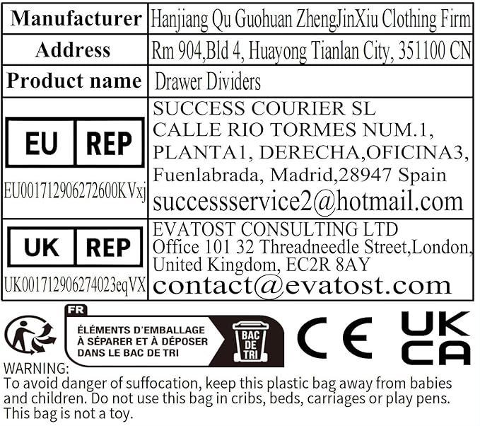 18Pcs Drawer Dividers, Adjustable Drawer Organizer for Socks, Underwear, Makeup, Can Help Tidy Kitchen, Bedroom, Dresser Black