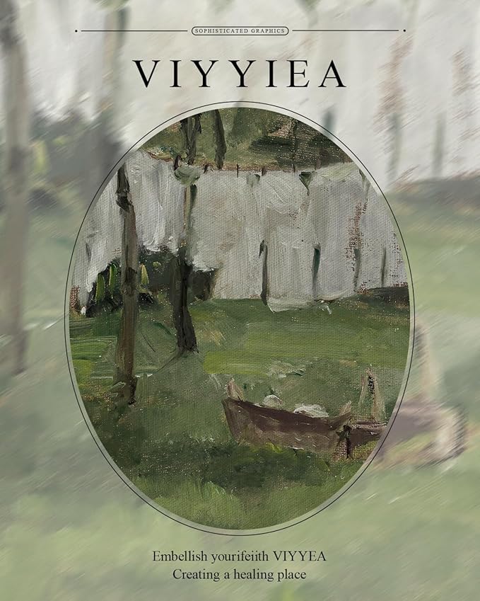 VIYYIEA Gold Framed Wall Art, Drying White Clothes Canvas Print Home Decor Vintage Art Painting Picture Bathroom Wall Decor, Oil Artwork for Living Room Bedroom Kitchen Office - 10L x 8W