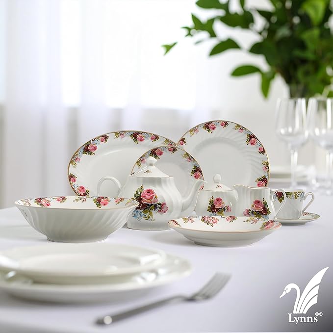 Lynns Paradise Philomena 9-Inch Big Bowl, Set of 3, Pink; Heavy Duty; Chip Resistant; Lead and Cadmium Free; Freezer to Oven Safe up to 500°F