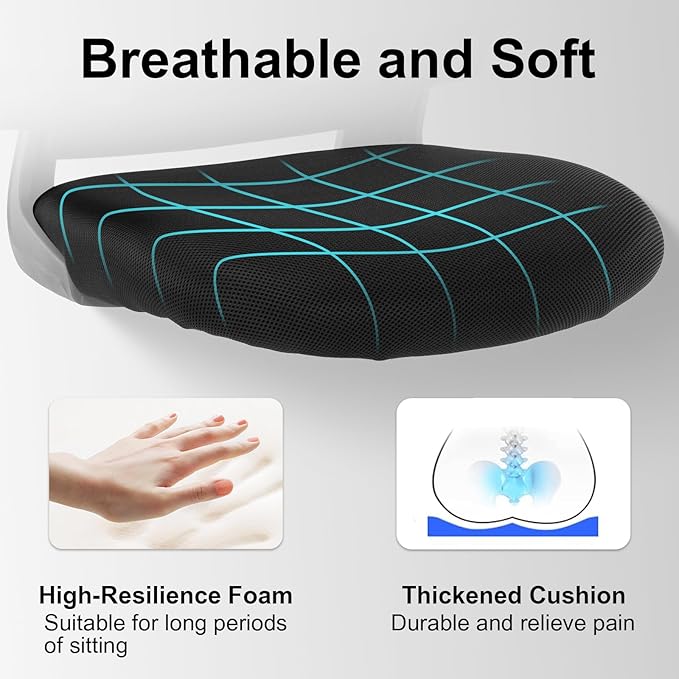 Office Chair Ergonomic Desk Chair Mesh Computer Home Office Desk Chair with Adjustable Lumbar Support Flip-up Armrests, 360 Swivel Comfy Task Executive Chair, Black