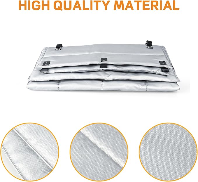 Insulation Blanket for Traeger pro 34 Series TFB65LZBC and Texas Elite 34 Series TFB88PZBO Wood Pellet Smoker Grill,BAC628 Pro 34 Insulation Blanket Grill Accessory for Winter Smoking,Silver