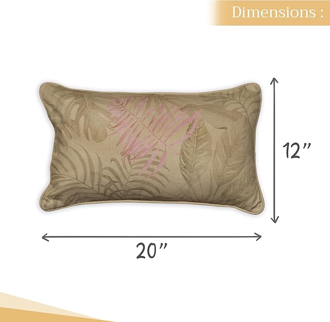 Maison d' Hermine Decorative Pillow Covers 12x20 Inch Rectangle 100% Cotton Throw Pillow Covers with Invisible Zipper for Living Room Couch, Chair, Sofas, Bedroom, Home (Creole - Olive Grey)