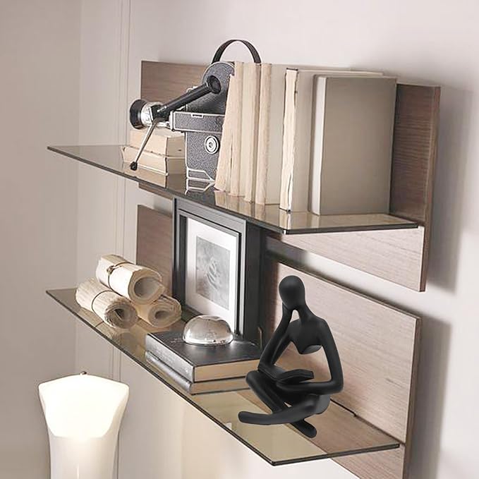 Reading Women Statue, Thinker Sculptures, Abstract Art Ornament, Modern Aesthetic Figurine Decoration, Suitable for Home Living Room Bedroom Office Shelf Table Desk Bookshelf Decor