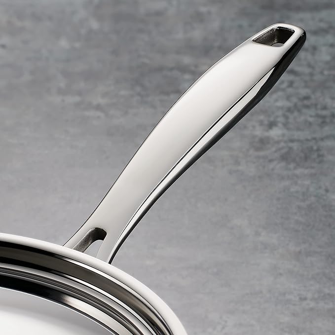 Tramontina Signature Tri-Ply Clad Stainless Steel 1.5-Quart Sauce Pan with Lid, Induction-Ready, Dishwasher-Safe, NSF-Certified, Made in Brazil