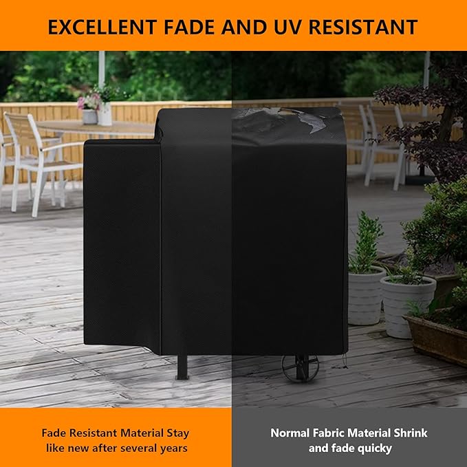 Grill Cover for Pit Boss 700FB,Lexington 500,Lexington 540,Classic 700,Pro 600,Z Grill 550B Wood Pellet Grill,Outdoor Heavy Duty 600D Waterproof BBQ Pitboss Smoker Cover for PB500LX1 73700 Grill,Black