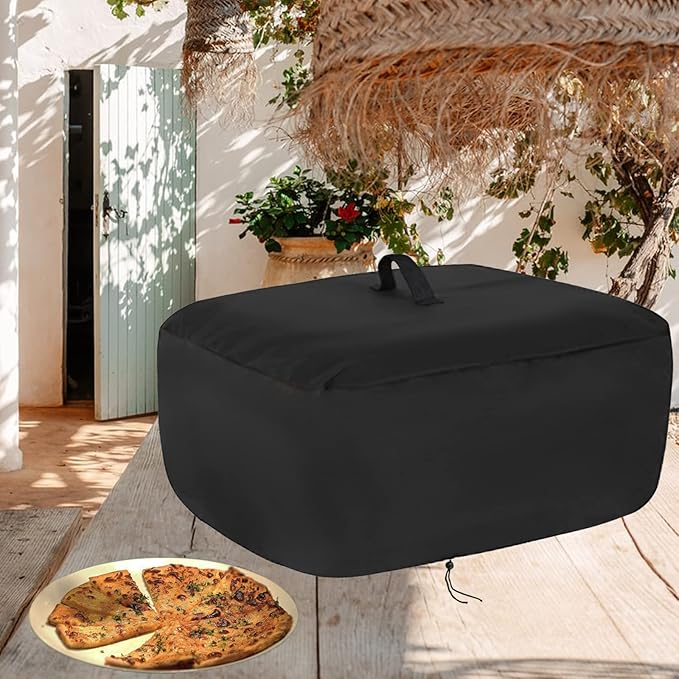 Kingling Pizza Oven Cover for Cuisinart CPO-600 Pizza Oven/CGG-306 Grill, Waterproof Portable Outdoor Grill Cover - 28.5''L x 18.5''W x 14.5''H