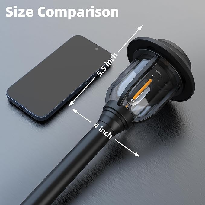 12 Pack Solar Lights Outdoor, 6000K Solar Pathway Lights Waterproof Auto On/Off Powered,Landscape Lighting for Path, Yard, Walkway, Driveway, Garden