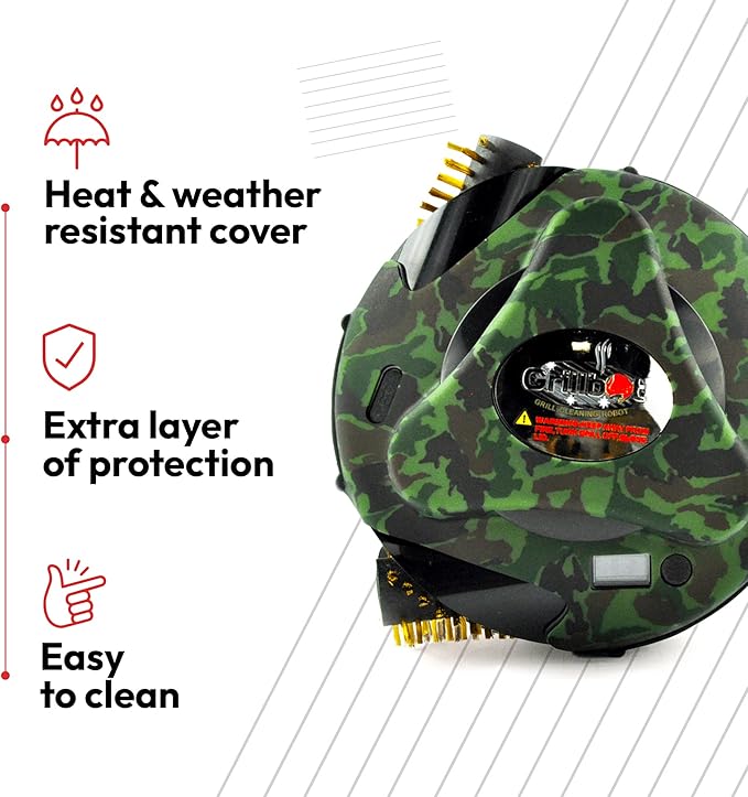 Grillbot Silicone Covers, Ultimate Protection for Your Robotic Grill Cleaner - Durable, Heat & Weather Proof, Easy-to-Use Grillbot Skin