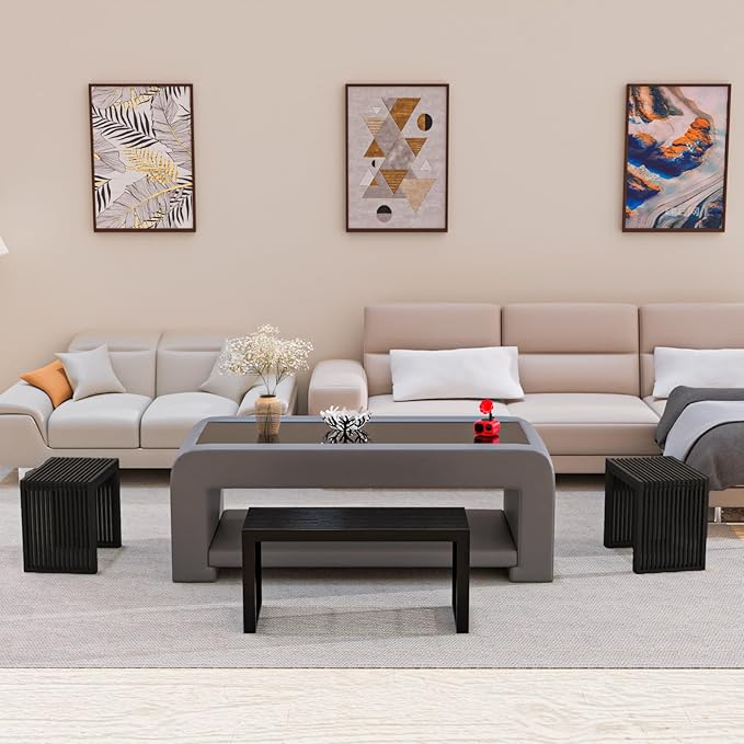 Bamboo Dining Bench Indoor Small Benches Entryway Shoe Rack Benchs,Outdoor Modern Wood Benches 17 Inch Bamboo Bench for Living Room Hallway Bedroom Bathroom Black Small