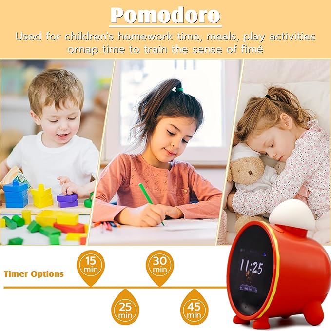 AI Clock Smart Clock with ChatGPT, WiFi Connect Voice Assistant Sound Clock Alarm with 2.8-Inch to Wake Alarm Clock for Toddlers and Kids