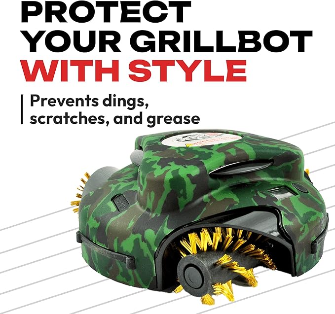 Grillbot Silicone Covers, Ultimate Protection for Your Robotic Grill Cleaner - Durable, Heat & Weather Proof, Easy-to-Use Grillbot Skin