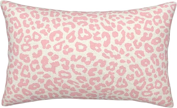 Leopard Print Pillow Covers 12x20 Pack of 2 Pink Animal Pattern Cheetah Decorative Throw Pillow Covers Outdoor Decor Boho Abstract Modern Pillowcase Farmhouse Lumbar Cushion Case for Home Sofa