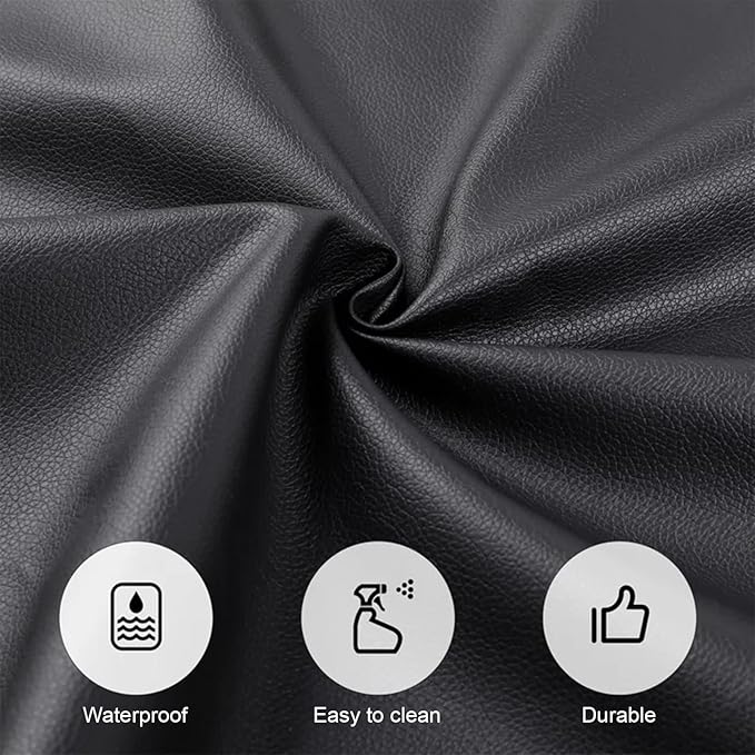 Queen Bed Frame 54.3" Tall with 3-Tier Storage Headboard and Charging Station, Metal Platform Bed Frame with LED Lights and PU Leather, Noise-Free, Metal Support, No Box Spring Needed, Black