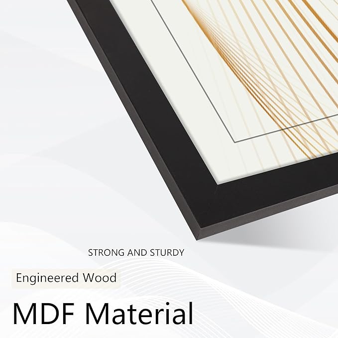 8.5x11 Picture Frame set of 6, Multi Certificate 8.5 by 11 Picture Frames Bulk, Document Diploma Award Frame for Wall Hanging or Tabletop Display, Black