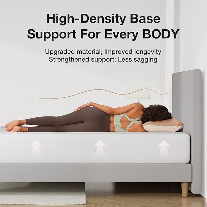 Novilla King Size Mattress in a Box, 10 Inch King Mattress, Gel Memory Foam Mattresses with Comfort Foam for Cooling Night Sleep, Comfort Support & Pressure Relief, CertiPUR-US Certified