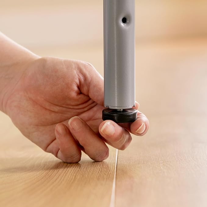 Guidecraft Adjustable Standing Desk - Rectangle – Wooden Study Desk for Kids & Adults, Adjustable Height Writing Desk with Sturdy Metal Legs, Compact Desk for Home, Classroom, Office