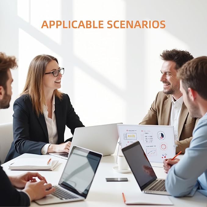 MXG 12"×16" Double-Sided Magnetic Desktop Whiteboard, 4 Dry-Erase Markers, White Board Eraser, 4 Magnets, Small Dry Erase Board for Home, Office, Grocery Lists