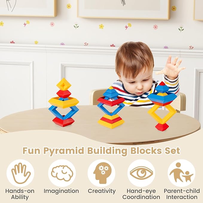 HONEY JOY Kids Table and Chair Set, Bentwood Toddler Round Table and 4 Chairs for Craft Art, Building Block, 5-Piece Children Furniture Set for Daycare, Kindergarten, Playroom (Natural)