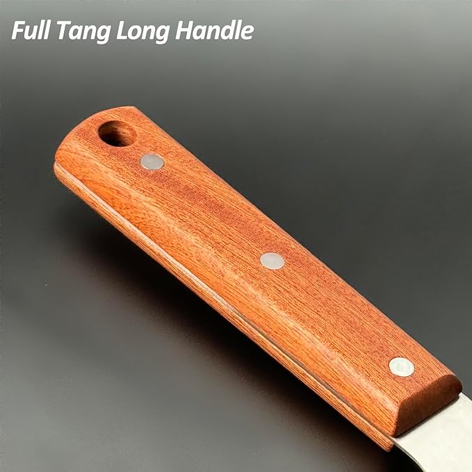 Vovoly Multipurpose Bench Scraper Kitchen Utensil for Flat Top Griddle, Dough Cutter for Bread and Pizza Dough - Stainless Steel Metal Griddle Scraper Chopper