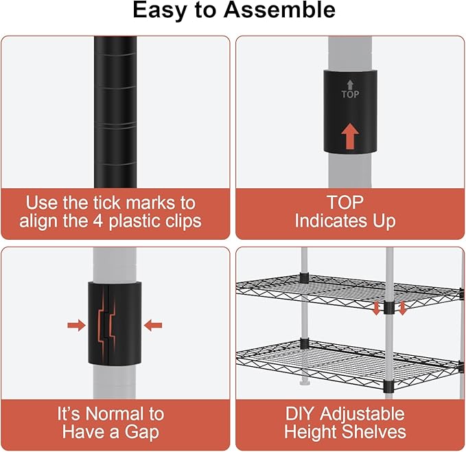 Clothes Rack, Clothing Rack for Hanging Clothes, 3 Tiers Adjustable Closet Organizer System with Drawer | Hanging Rod | Side Hooks | Load 445lbs | 23" L x 13.1" W x 78.7" H | Black