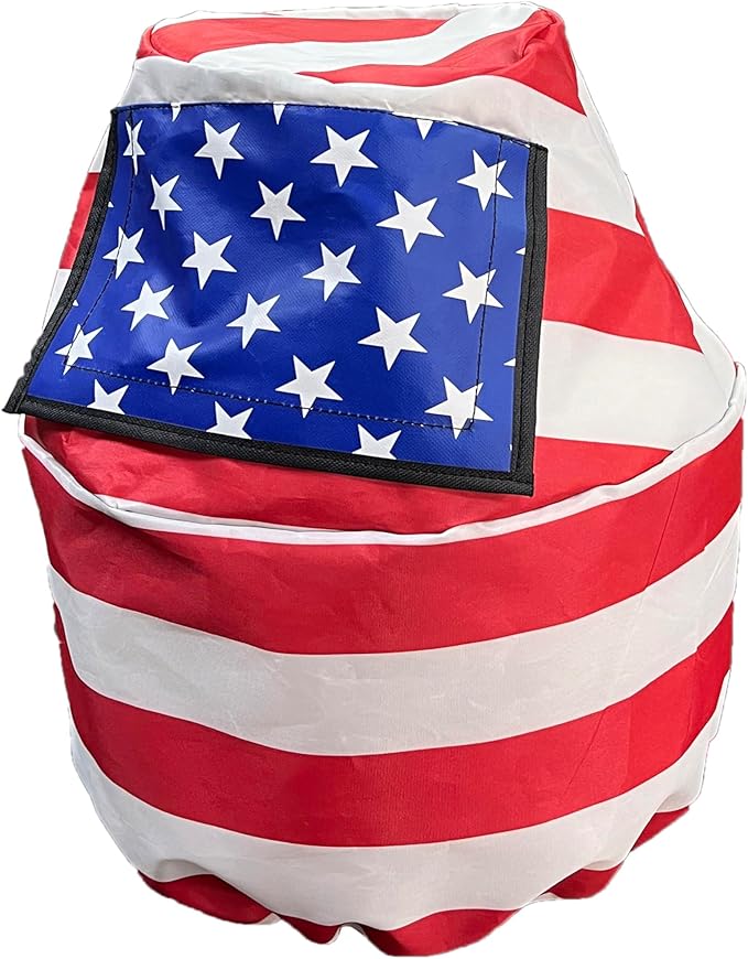 Propane Tank Cover Fits 20-Pound Steel Propane Cylinder - American flag