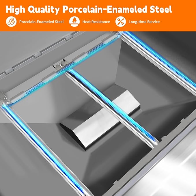 7636 Flavorizer Bars for Weber Spirit I & II 300 Series Gas Grill, and 69787 Burner Replacement Parts Suitable for Weber Spirit E-310 S-310 E-320 S-320 (Front-Mounted Control) Gas Grill