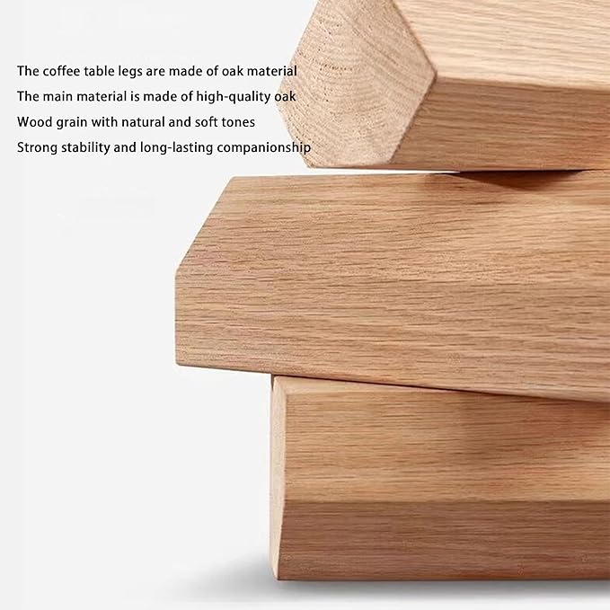 EASYSOUL Modern Glass Coffee Table, 44.88" D x 32.28" W x 15.75" H, Abstract Round Tea Tables for Living Room Home Office Industrial Cocktail Tables (Walnut-Brown Glass, 44.88")