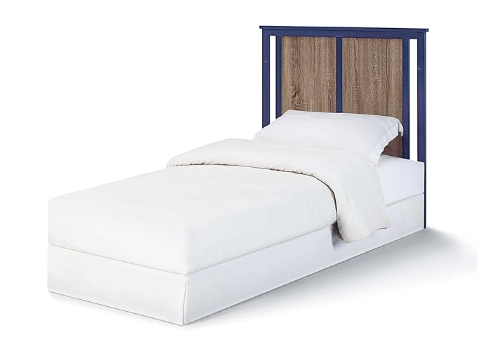 Suite Bebe Connelly 3-in-1 Mini Crib in Midnight Blue/Vintage Walnut - Comes with Mattress Pad