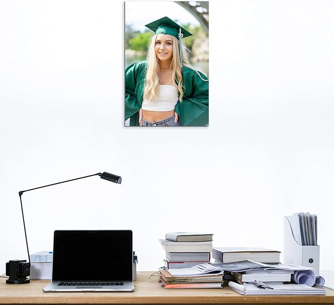 Custom Graduation Canvas Prints with Your Photos,Graduation Decorations, Personalized Graduation Canvas Wall Art Gifts Idea for Daughter, Son, Sibling or Friend (8" X 12")