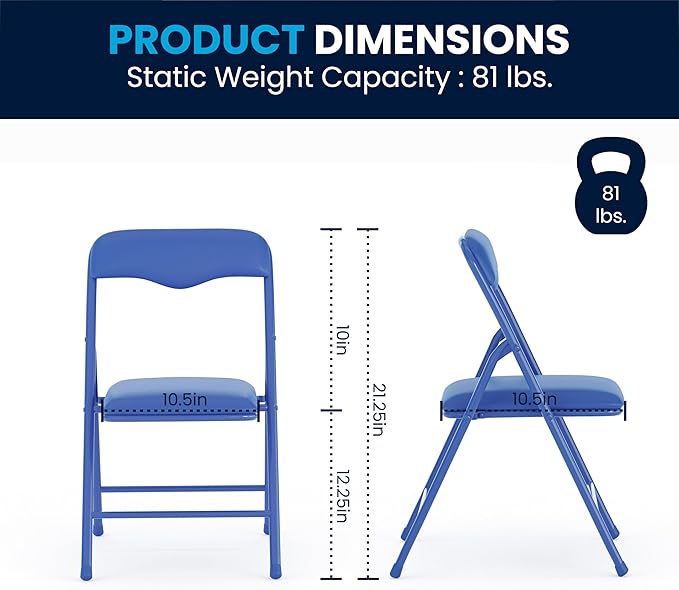 Flash Furniture Mindy Kids 5-Piece set Folding Square Table and Chairs Set for Daycare and Classrooms, Children's Activity Table and Chairs Set, Multicolor